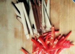 茼蒿杆炒香干的做法图解3