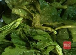 冬寒菜肉丸汤的做法图解1