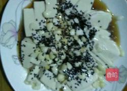 杏仁芝麻拌豆腐的做法图解3