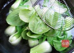 肉末香菇油菜的做法图解6