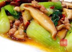 肉末香菇油菜的做法图解17