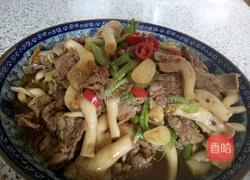 双椒秀珍菇炒牛肉的做法图解6