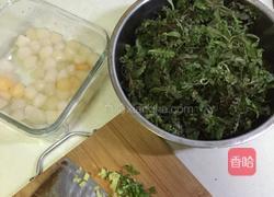 荠菜鲜贝汤的做法图解2
