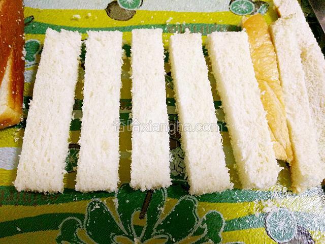 然后切成长条