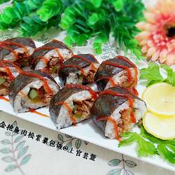 金枪鱼肉松紫菜包饭的做法[图]