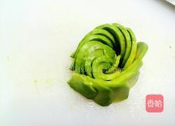 牛油果玫瑰花#甜点的做法图解9