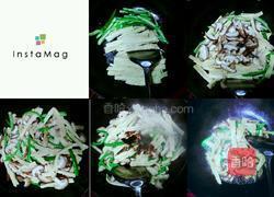 青椒香菇炒腐竹的做法图解2