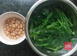 花生拌菠菜的做法图解2