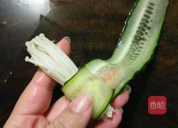 凉拌金针菇黄瓜卷的做法图解6