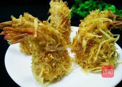 金丝沙拉凤尾虾的做法图解18