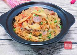 腊肠粉丝煲的做法图解6