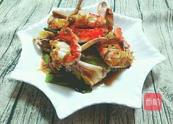 葱香海蟹的做法图解7