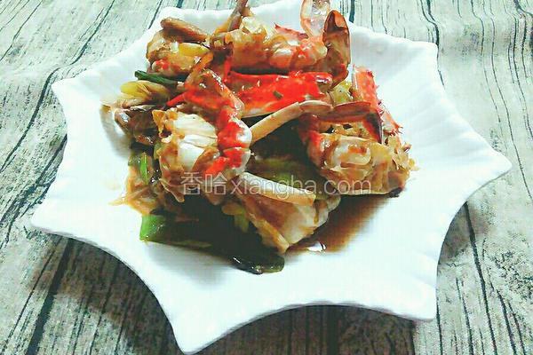 葱香海蟹