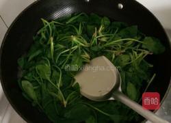 菠菜炒鸡蛋的做法图解2
