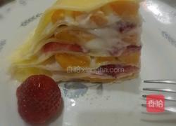 草莓芒果千层的做法图解7