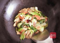 鸡腿菇炒油菜的做法图解7