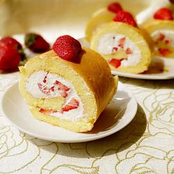 草莓奶油蛋糕卷的做法[图]