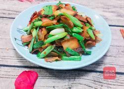 腊肉炒青蒜的做法图解6