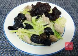 木耳菜花小炒肉的做法图解9