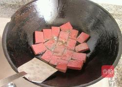 青椒炒猪血的做法图解4
