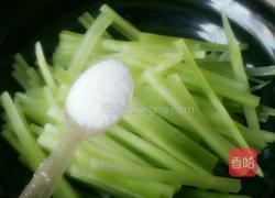 葱油莴笋丝的做法图解3