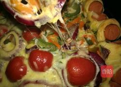 香肠披萨的做法图解12