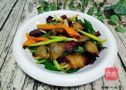 蒜苗炒腊肉的做法图解10