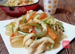 鸡丝炒拉皮的做法图解13
