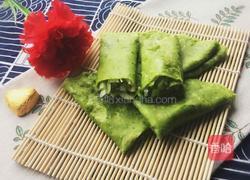 土豆丝菠菜煎饼的做法图解7