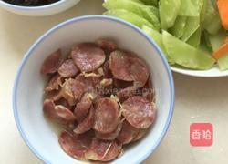 莴苣炒香肠的做法图解2