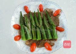 香煎牛肉秋葵的做法图解10
