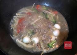 白玉菇鹌鹑蛋肉片蔬菜汤的做法图解8