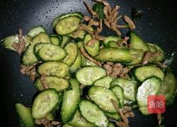 青瓜鸡蛋炒肉丝的做法图解7