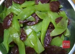 窝笋炒腊肠的做法图解4