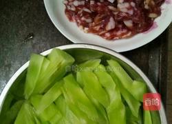 窝笋炒腊肠的做法图解1
