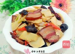 毛笋烧腊肉的做法图解10