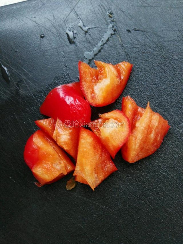 红椒切片