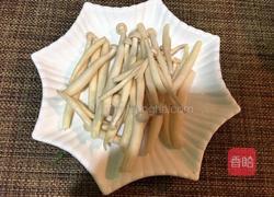 白玉菇炒菠菜的做法图解1