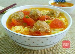 番茄肉丸鸡蛋汤的做法图解16