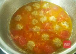 番茄肉丸鸡蛋汤的做法图解12