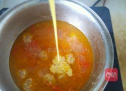 番茄肉丸鸡蛋汤的做法图解14