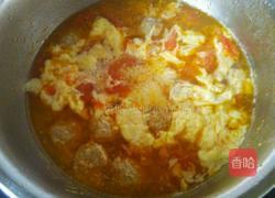 番茄肉丸鸡蛋汤的做法图解15