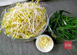 韭菜炒黄豆芽的做法图解1