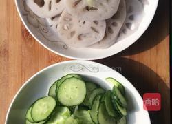 素拼黄瓜莲藕的做法图解4