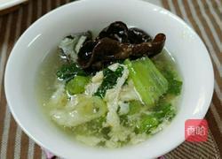 青菜木耳蛋花汤的做法图解11