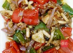 双椒炒鱿鱼的做法图解5