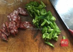 腊肠虾仁炒青椒的做法图解3