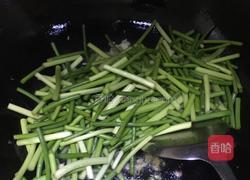 蒜台炒肉的做法图解8