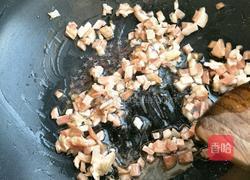 肉丁包菜炒饭的做法图解3