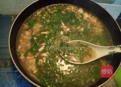 荠菜肉沫豆腐羹的做法图解3